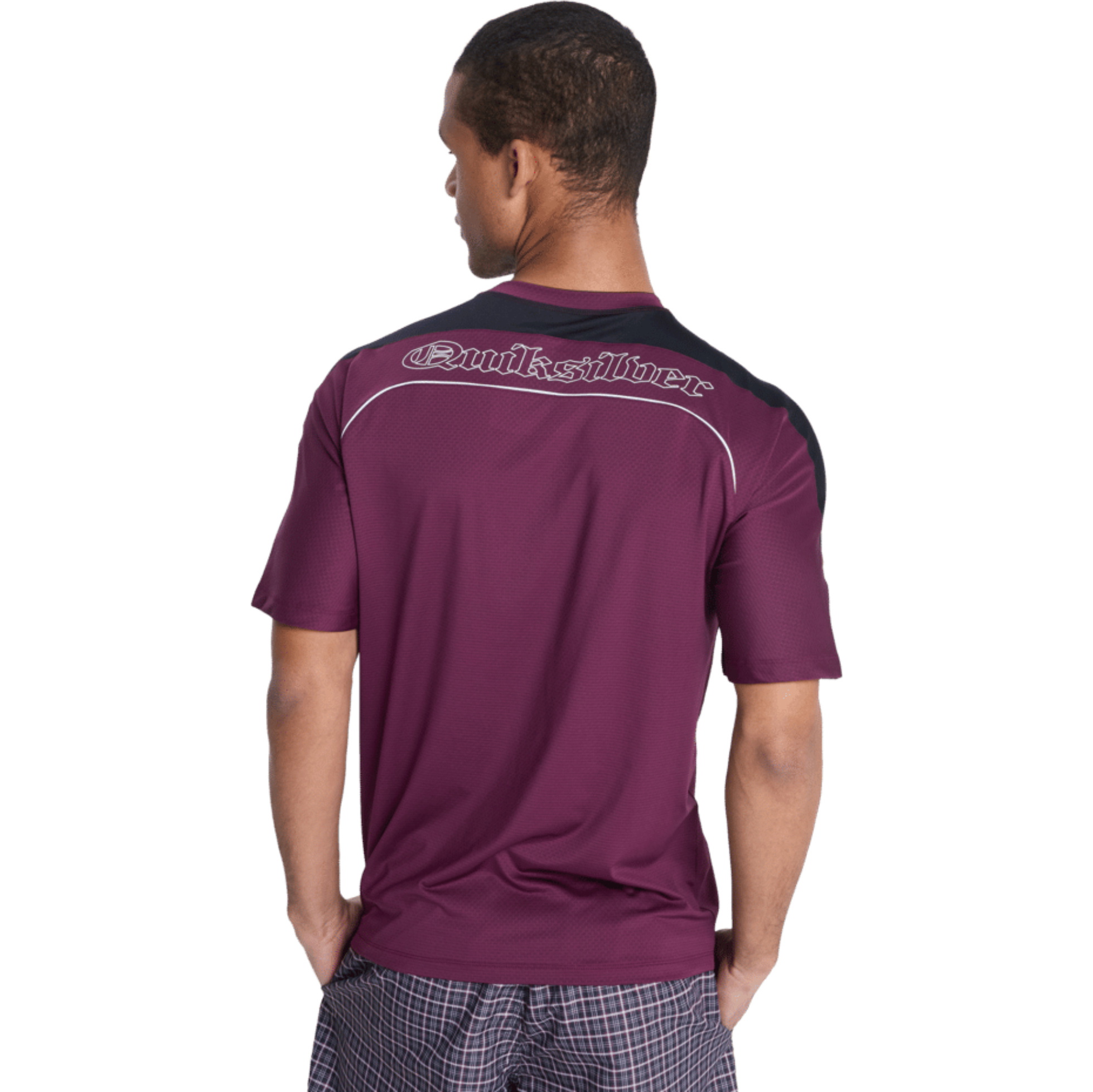 2026 Quiksilver Hommes T-shirt De Surf à Manches Courtes Mercury Americana EQYWR03478 - Potent Purple